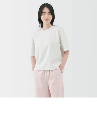婦人 涼感UVカットクルーネックワイド半袖Tシャツ