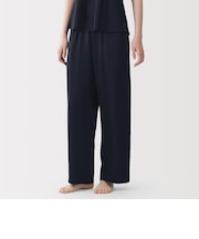 婦人 なめらかサテン ロングパンツ