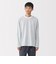 紳士　天竺編みクルーネック長袖Ｔシャツ（ボーダー）