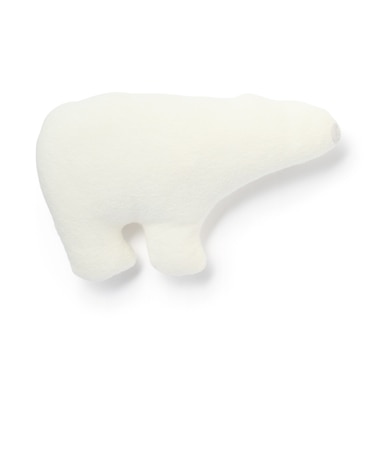 ポケット付き　動物クッション（ホッキョクグマ）