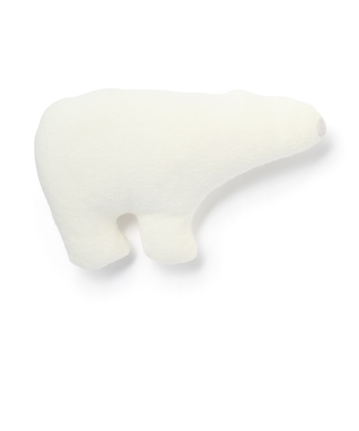 ポケット付き　動物クッション（ホッキョクグマ）