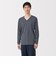 紳士　あったか綿　厚手　Ｖネック長袖Ｔシャツ