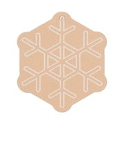 ノートの表紙でできたメッセージカード 雪柄