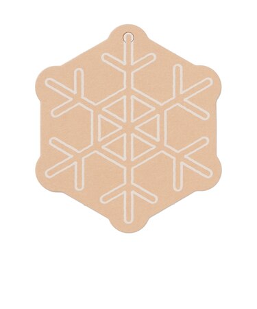 ノートの表紙でできたメッセージカード　雪柄