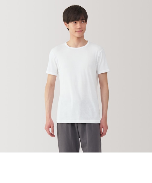 紳士　さらっと綿　クルーネック半袖Ｔシャツ