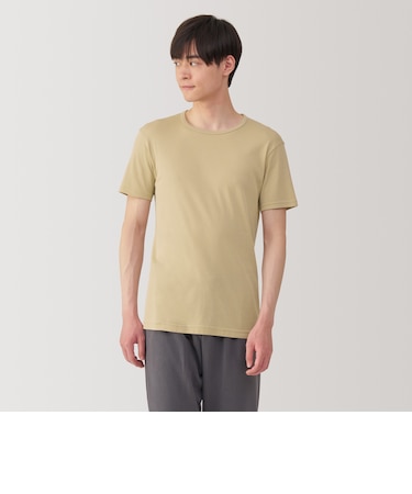 紳士　さらっと綿　クルーネック半袖Ｔシャツ