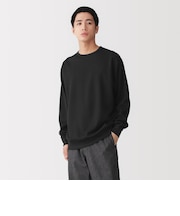 紳士 UVカット乾きやすいワッフルクルーネック長袖Tシャツ