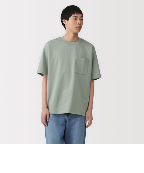紳士 涼感UVカットワイド半袖Tシャツ