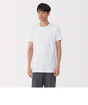 紳士　脇に縫い目のない　２枚組　クルーネック半袖Ｔシャツ