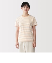 婦人 天竺編みクルーネック半袖Tシャツ