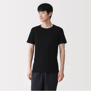 紳士 さらっと綿 クルーネック半袖Tシャツ