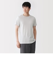紳士 さらっと綿 クルーネック半袖Tシャツ