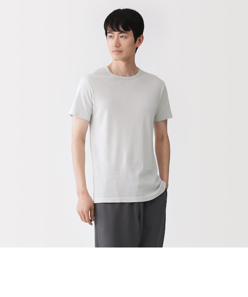 紳士　さらっと綿　クルーネック半袖Ｔシャツ