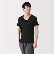 紳士 さらっと綿 Vネック半袖Tシャツ