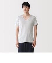 紳士 さらっと綿 Vネック半袖Tシャツ