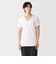 紳士　脇に縫い目のない　２枚組　Ｖネック半袖Ｔシャツ