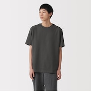 紳士 天竺編みクルーネック半袖Tシャツ(ボーダー)