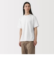 紳士 洗いざらし太番手クルーネック半袖Tシャツ