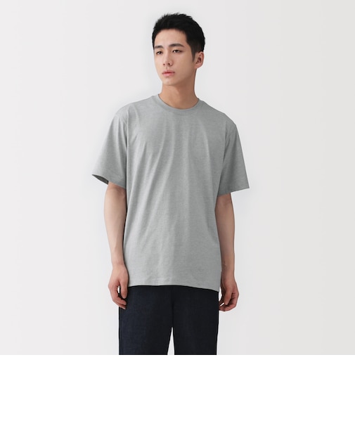 紳士　天竺編みクルーネック半袖Ｔシャツ