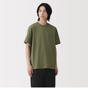 紳士 天竺編みクルーネック半袖Tシャツ