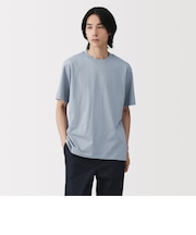 紳士 天竺編みクルーネック半袖Tシャツ