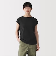 婦人 天竺編みフレンチスリーブTシャツ