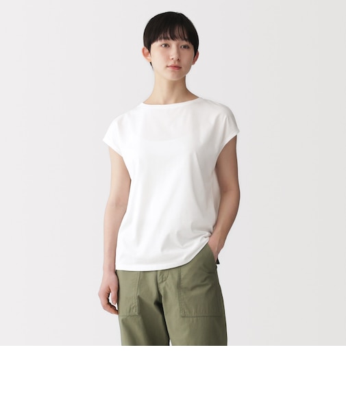 婦人 天竺編みフレンチスリーブTシャツ
