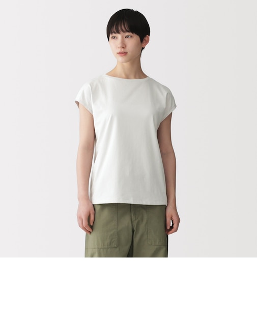 婦人 天竺編みフレンチスリーブTシャツ