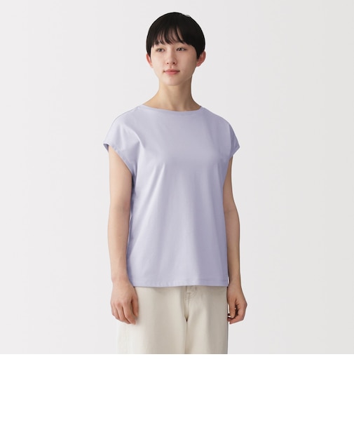 婦人 天竺編みフレンチスリーブTシャツ