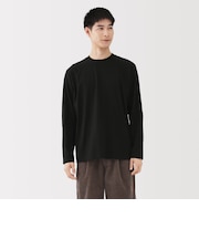 紳士 起毛クルーネック長袖Tシャツ