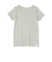 キッズ　フライス編みクルーネック半袖Ｔシャツ【インナー】