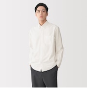 紳士 洗いざらしオックスボタンダウン長袖シャツ