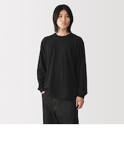 紳士　洗いざらし太番手クルーネック長袖Ｔシャツ