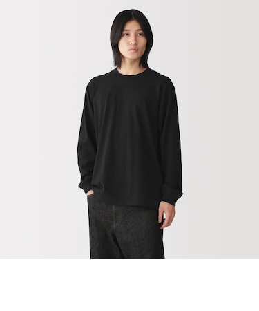 紳士　洗いざらし太番手クルーネック長袖Ｔシャツ