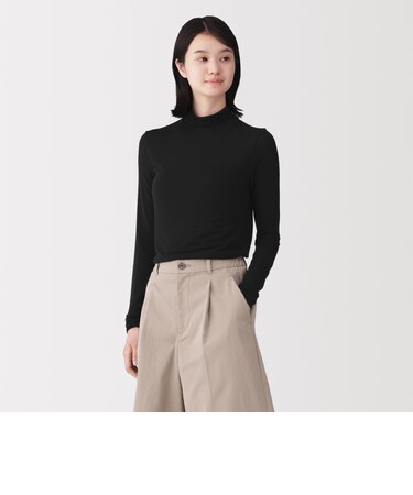 婦人 シアータートルネック長袖Tシャツ