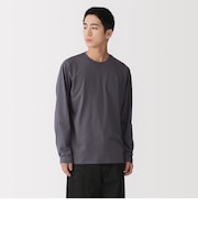 紳士　天竺編みクルーネック長袖Ｔシャツ