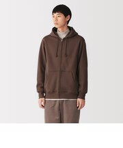 紳士 裏起毛スウェットフルジップパーカ