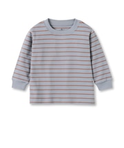 ベビー　あたまするっと両面起毛クルーネック長袖Ｔシャツ