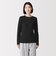 婦人　あったか綿　厚手ジャカード　クルーネック長袖Ｔシャツ