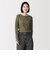 婦人　あったか綿　厚手ジャカード　クルーネック長袖Ｔシャツ