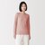 婦人　あったか綿　厚手ジャカード　クルーネック長袖Ｔシャツ