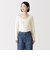 婦人　あったか綿　厚手ジャカード　Ｕネック長袖Ｔシャツ