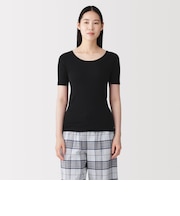 婦人 あったか綿 半袖Tシャツ