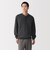紳士　素材に還るワッフル編みヘンリーネック長袖Ｔシャツ
