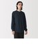 紳士　素材に還るワッフル編みヘンリーネック長袖Ｔシャツ