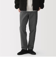 紳士 防風裏起毛ストレッチテーパードパンツ