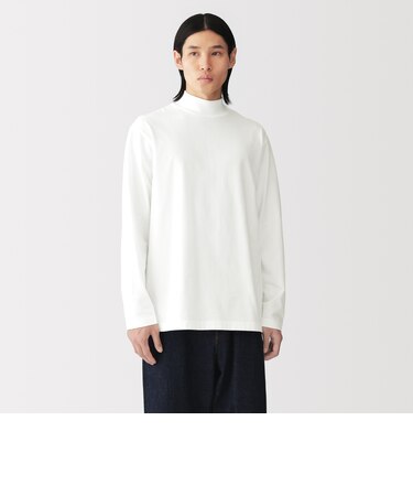 紳士　起毛天竺編みハイネック長袖Ｔシャツ