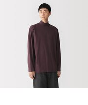 紳士　起毛天竺編みハイネック長袖Ｔシャツ