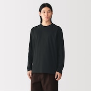 紳士　起毛天竺編みクルーネック長袖Ｔシャツ