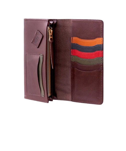 栃木レザー”サマーオイル”　カラフルロングウォレット